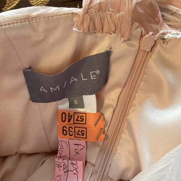 Amsale light pink silk dress - Picture 10 of 13